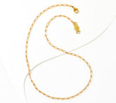 American West Brass Oval Link Necklace, 20"